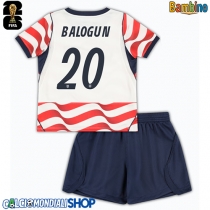Maglie da calcio Stati Uniti Folarin Balogun #20 Prima Maglia Bambino Mondiali 2026  Manica Corta + Pantaloni corti)